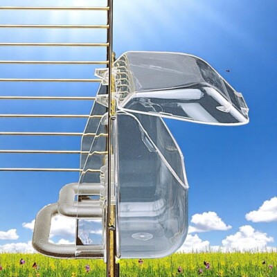 Ferplast Futternapf - Vögel - mit Treppe - transparent - Futterspender - NEU