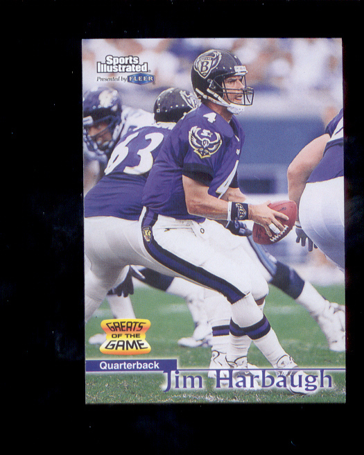 1999 Sports Illustrated JIM HARBAUGH Baltimore Ravens Greats of