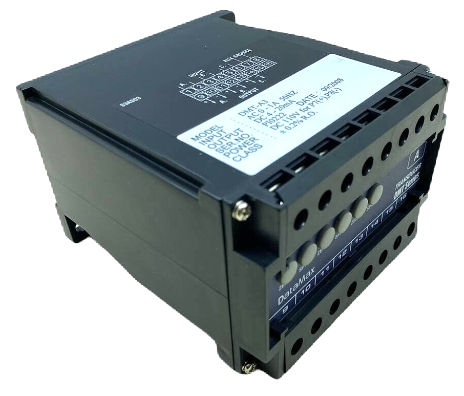 DATAMAX DMT SERIES DMT-A3 3 PHASE CURRENT TRANSDUCER