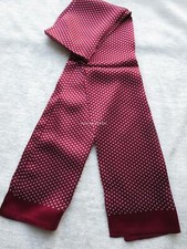 Men's 100%  Silk  Scarf Double Layer Long Neckerchief Red Blue Black