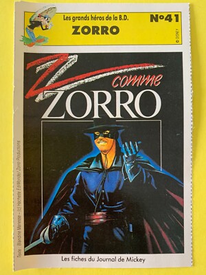 ZORRO, B.D., SELTENER KARTENSAMMLER VINTAGE 90er