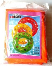 ORANGE INFLATABLE POOL RING/NEW IN PACKAGE/FREE U.S. SHIPPING