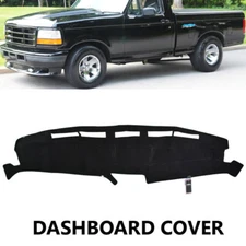 Fits 1992-1996 Ford F150 F250 Dash Cover Mat Dashboard Cover / Black