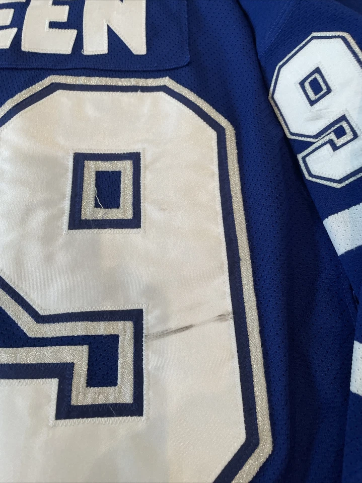 2002-03 Toronto Maple Leafs Travis Green Game Used Jersey Patches MeiGray Letter - Image 3 of 4