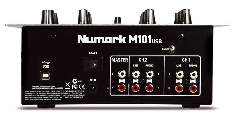 NUMARK M101 USB Black DJ-Mixer 2-Kanal - Bild 2 von 2