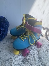 Pop Squad Midtown Roller Skates Quad Rollers Blue Trainer Style Size US 4