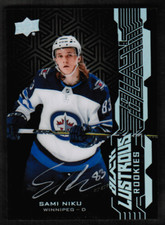 2018-19 UD Black Lustrous Rookies #LRSN Sami Niku Rookie Auto SP (ref 30629)