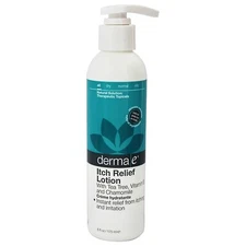 DERMA E Itch Relief Lotion with Tea Tree and Chamomile, 6 Ounce