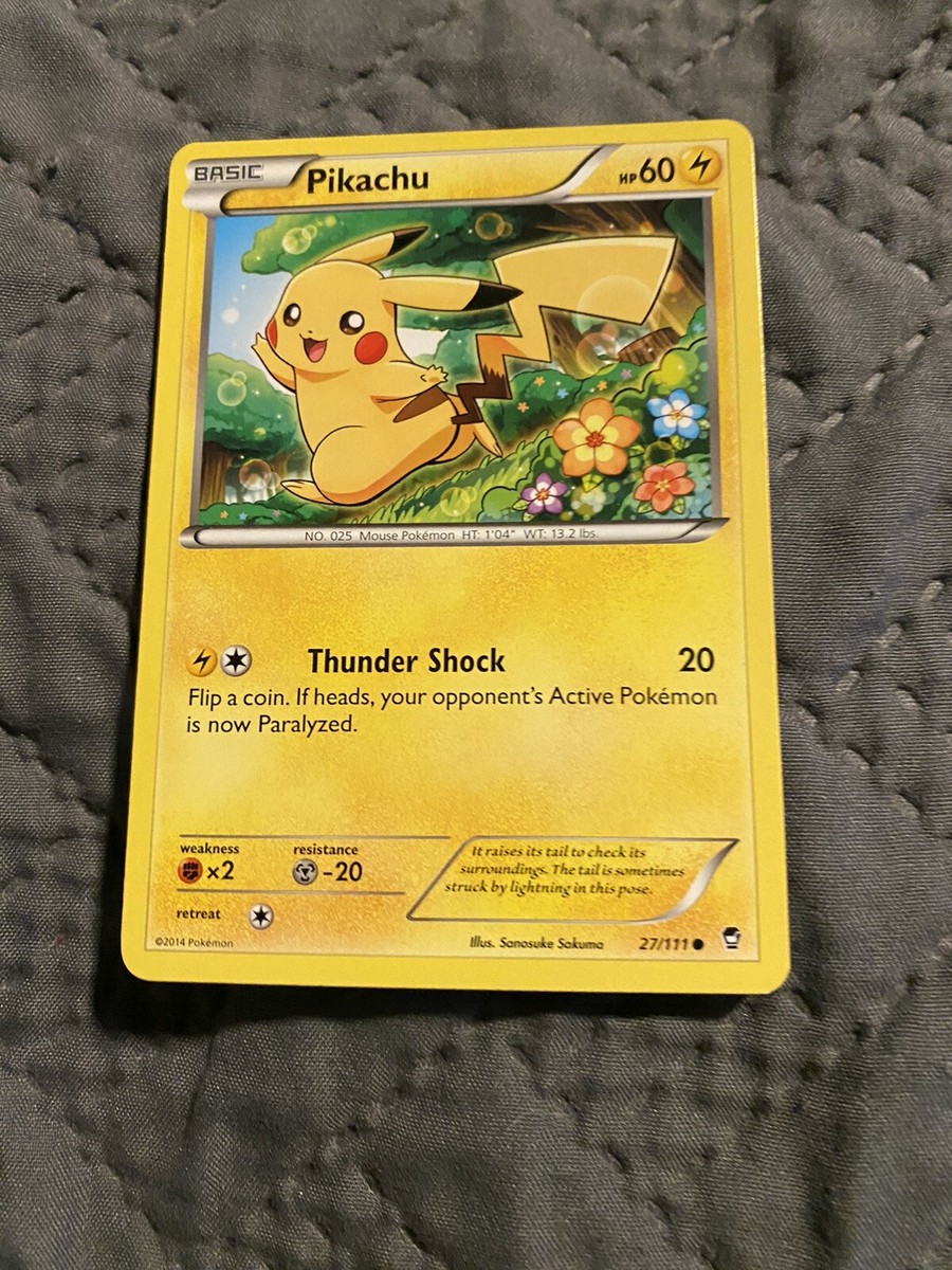 ピカチュウ2014 POKEMON XY FURIOUS FISTS 27 2014 Pokemon Pikachu 27/111 XY Furious Fists | eBay