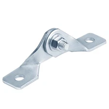 6 Pcs 2 Hole Adjustable Hinge for 1-5/8" Strut Channel Accept 1/2" Bolt 2 Hol...