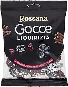 ITALIAN GOURMET E.R. 6x Rossana Gocce Liquirizia Glutenfrei, Vegan, 175 G+Italian Gourmet Polpa 400g