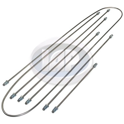 6PC COMPLETE STAINLESS STEEL BRAKE LINE KIT VOLKSWAGEN T1 BUG - Foto 12