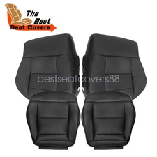 For 2010-16 Mercedes-Benz E350 Driver or Passenger Bottom Top Seat Cover Black
