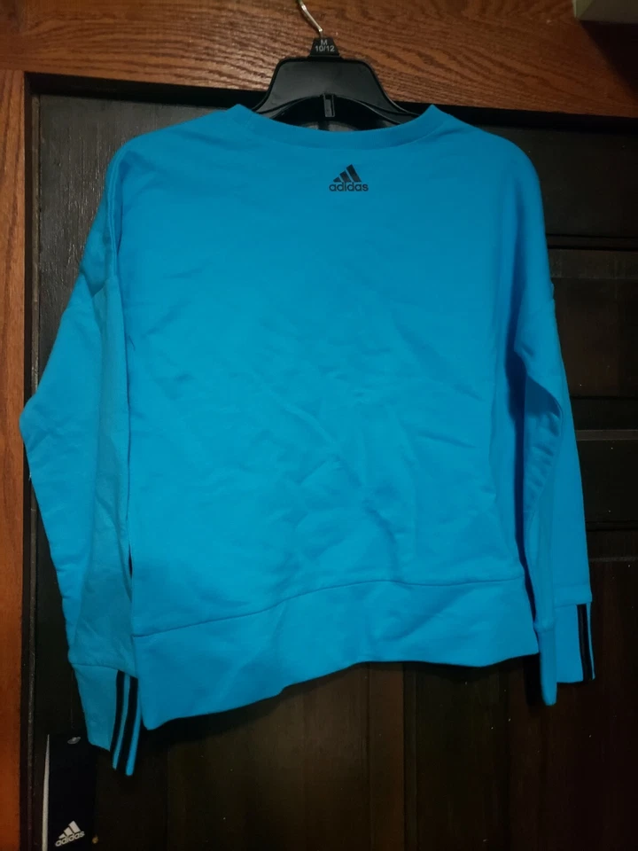 Adidas Pullover 10-12 Niñas Grande Azul Foto 4 de 4