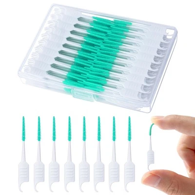 YEERSUO 270 PCS Dental Floss Picks, Picks 270 Count (Pack of 1), Green - Photo 1/4