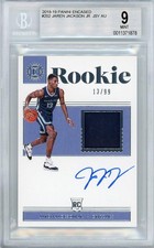 BGS9 2018-19 Panini Encased Jaren Jackson Jr. Auto Player Worn /99