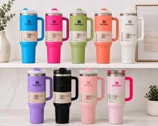 Stanley Quencher H2.0 FlowState 40 oz Tumbler Handle & Straw Choose Your Color