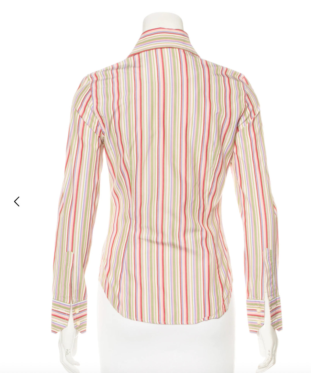Etro Multicolor Striped Collared Button-Up Shirt … - image 3