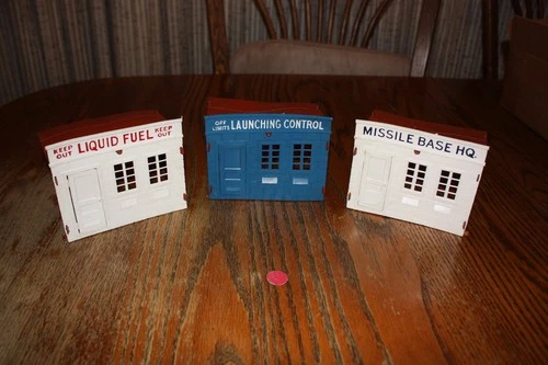MPC Missiles to the Moon Liquid Fuel, Launching Control, & Base HQ Bldgs. - Marx