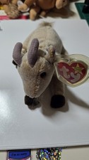 1998, Retired, "Goatee" the Goat, Ty Beanie Baby, Plush, Toy, W/Tags, 1998/1999