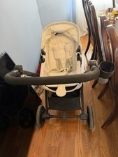 Cybex Traditional & Combination Stroller Beige Black Cup Holder Folding Canopy