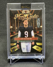 Joe Burrow 1/1 Case Hit💥🧨💥Wild Card Monte Carlo Black Tie Color Match Bengals