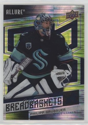 2021-22 Upper Deck Allure Breadbaskets Green Rainbow 20/99 Philipp Grubauer 1e7g