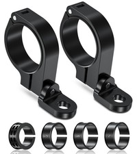 2PCS UTV Whip Light Mounts, LED Light Bar Mounting Brackets, Black
