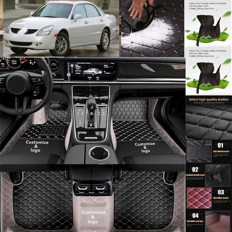 For Mitsubishi Diamante Car Floor Mats Handmade Liners Anti-Slip Carpets - Image 3 of 4