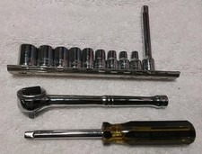 12PC STANLEY 1/4 DRIVE SOCKET SET PROFESSIONA...