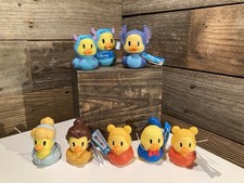 Disney Lot Of 8 Just Play Duckalooz Rubber Ducky Collection Jeep Cruise NWT