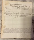 1865 ATLANTIC & WESTERN RAILWAY CIVIL WAR DOCUMENT 3 DAYS BEFORE LINCOLN SHOT
