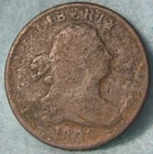 Photo of a 1800-P Half Cent from an eBay listing that sold on Jul 16, 2026