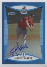2008 Bowman Chrome Prospects Prospect Blue Refractor Jarrod Parker Auto 0l2q