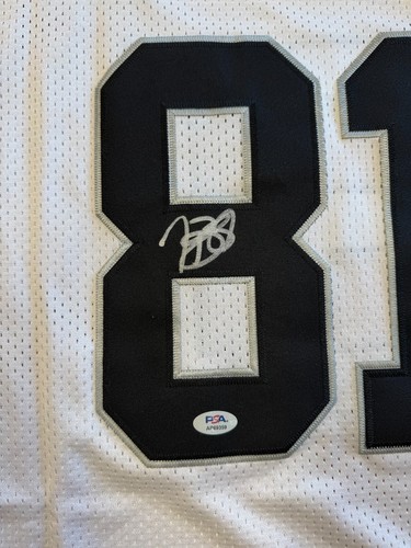 Tim Brown Autographed Signed Raiders Jersey PSA/DNA COA Size XL 2015 HOF!! - Picture 2 of 3