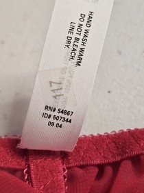 Victoria&rsquo;s Secret Vintage Bow Red Babydoll Lingerie 36D & Flutter Panty Size M/L