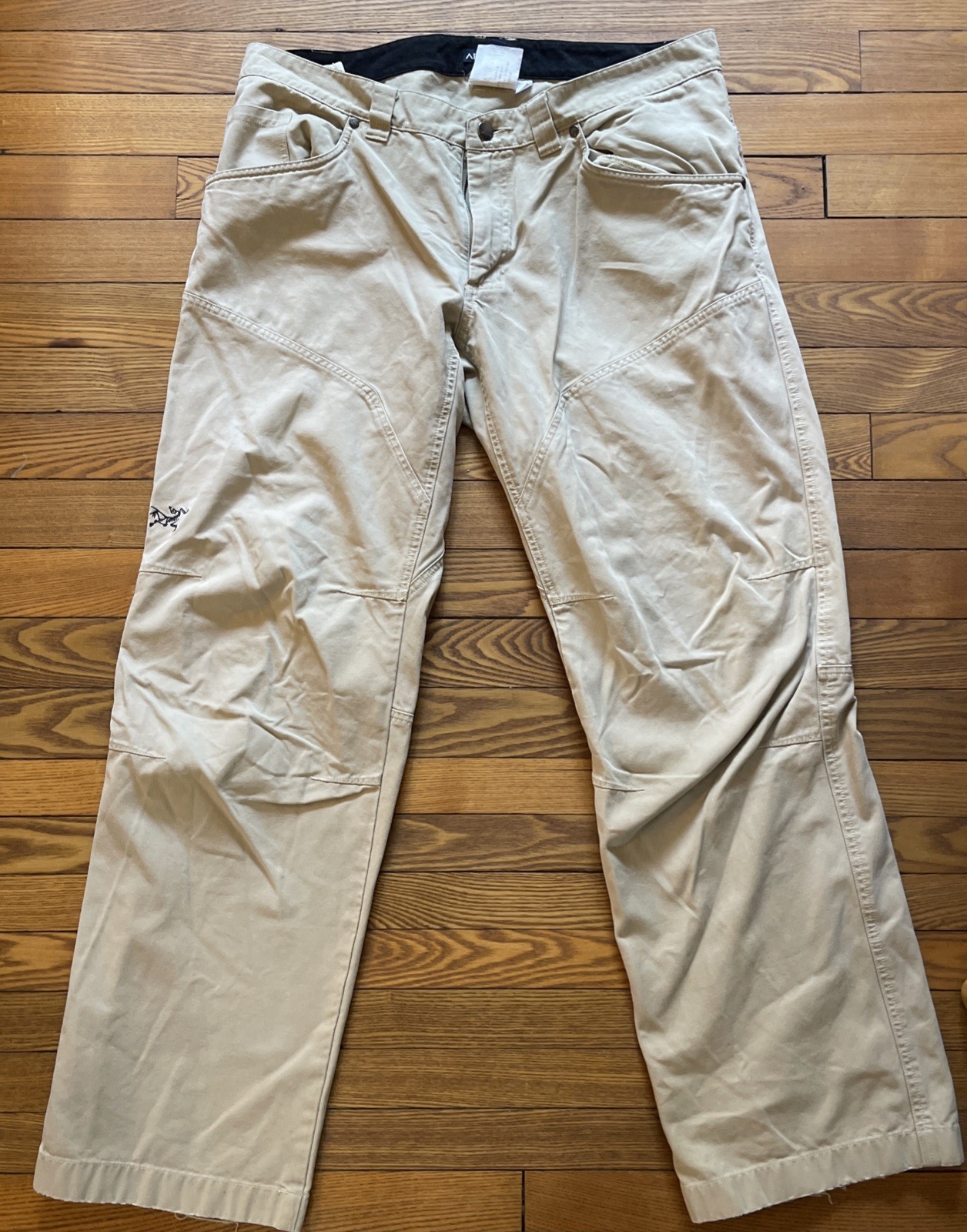 Pantalone Arc'teryx uomo 36x31 kaki tela spotter escursionismo outdoor vintage
