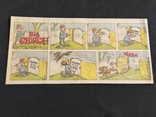 #02a BIG GEORGE! by Virgil Partch Lot of 2 Sunday Third Page Strips 1979