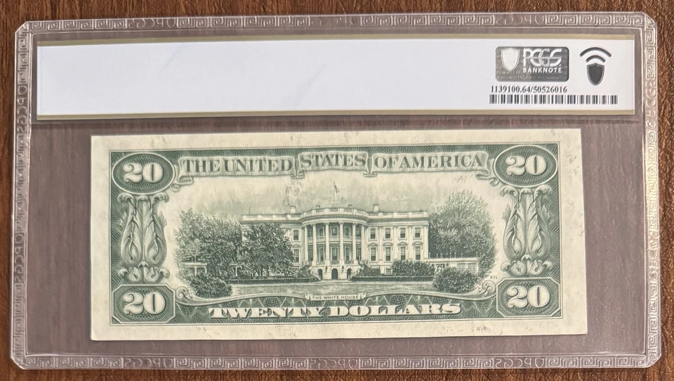 $20 1950A FEDERAL RESERVE NOTE NEW YORK PCGS 64PPQ FR#2060-B PRIEST HUMPHREY - Image 2 of 2