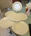 Vintage Anchor Hocking Fire King Gray Laurel Leaf 8" Plates Set of 6