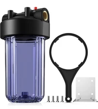 SimPure Whole House Water Filter Housing (DB10P), 10" x 4.5" Sediment Carbon