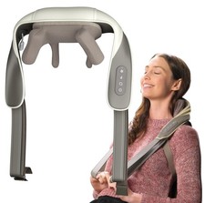 Electric Neck and Back Massager, Heat Function Deep Tissue Cordless Neck Mass...