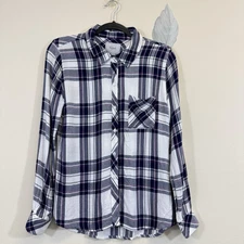 Rails Women's Hunter Plaid Button Down Shirt Size S Collared Long Sleeves