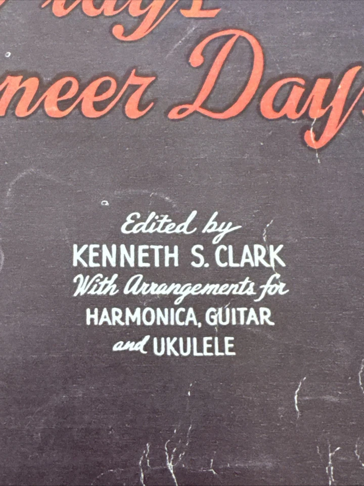 Antigo livro de guitarra The Happy Cowboy canta e toca músicas do Dia dos Pioneiros 1934 música - Imagem 3 de 4