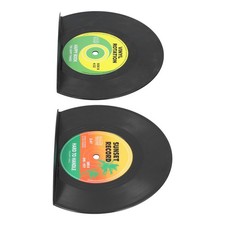 Set 2 Fermalibri Stile Vintage Forma Disco CD Fermalibri Org Nx1W