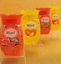 Wizard Air Freshener Beads 4 Pack Watermelon Mango Peach 12oz Odor Eliminator