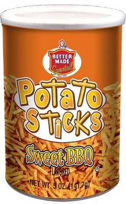 Better Made Special Potato Sticks Sweet BBQ Flavored 5oz caniser
