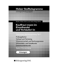 Holzer Stofftelegramme Kauffrau/ -mann im Einzelhandel und Verkäufer/ -in. Gest