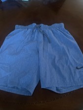 Nike Men's Logo Breaker Volley Blue Swim Trunks Size Small. 7  Inseam.