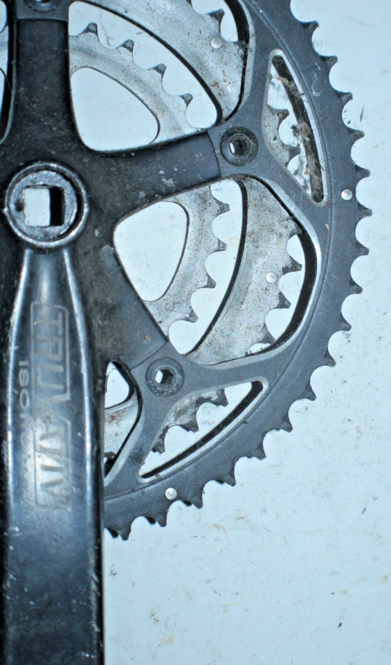 Juego de bielas de carretera SRAM TruVativ ISOFlow negras 170 mm BCD130/74 52/42/30t envío a EE. UU. Foto 2 de 4